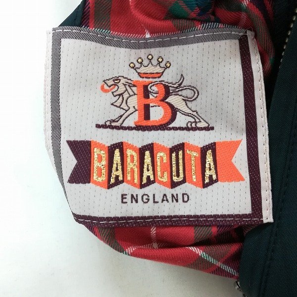 BARACUTA メンズ バラクータ ゴートスキン バーク Crouka／クローカ C467c [秋冬][人気] BARACUTA バラクータ HARRIS TWEED G-9 38 レッド ダークグリーン系 ZBG895 リバーシブル 長袖 | アウター R