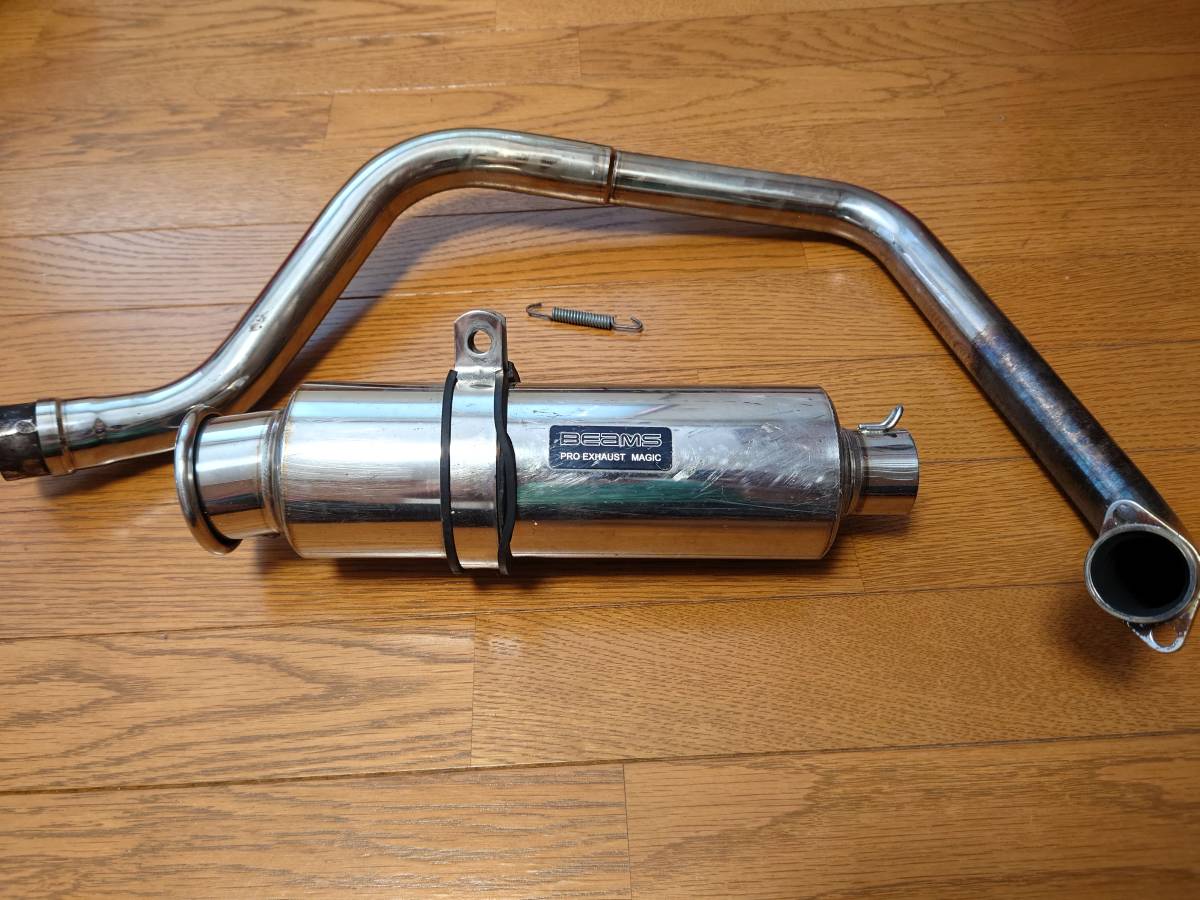 エキゾーストマフラー Beams ss300 ソニック エイプダウンマフラー
