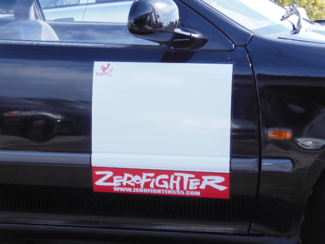 送料B★ゼロファイター レースゼッケン2枚★EK9 EF9 JDM EG6 EK4 DC2 DC5 GK5 JA4 VTEC タイプR シビック インテグラ CR-X フィット 無限