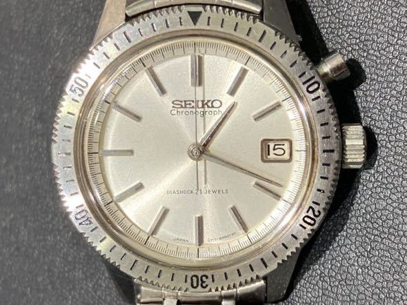 SEIKO ワンプッシュ カレンダー クロノグラフ 21石 1964 5717-8990