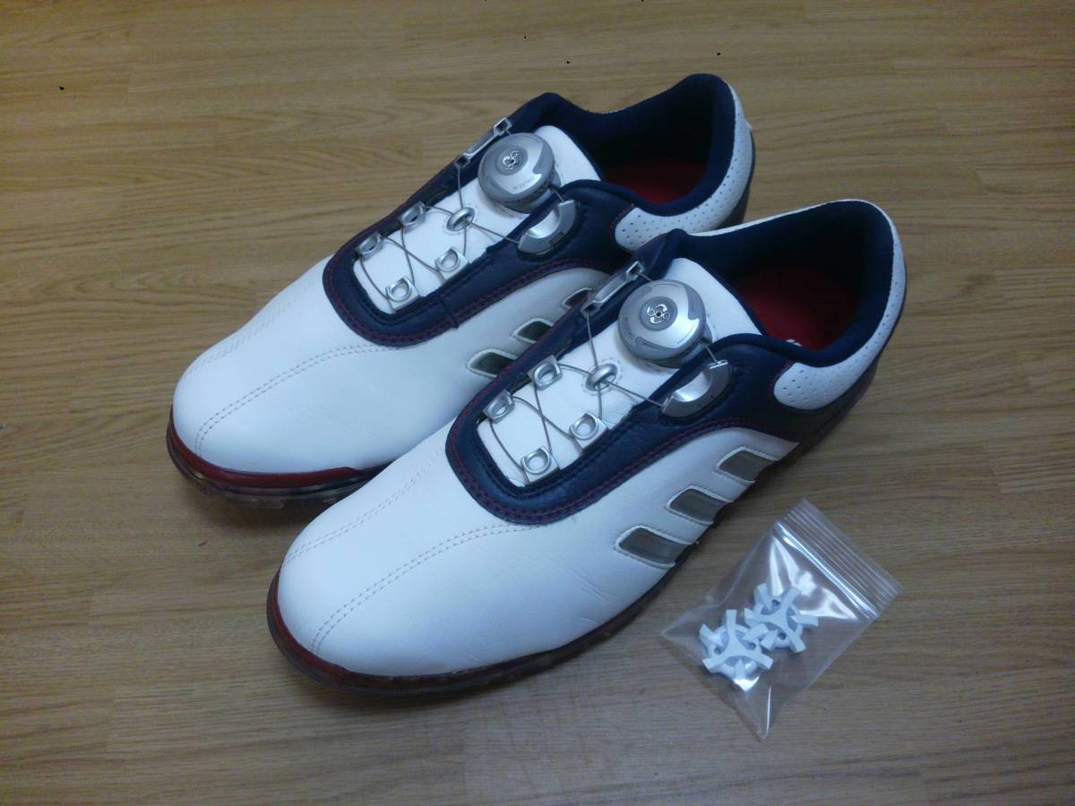 定番人気，爆買い adidas アディダス ゴルフシューズ pure metal BOA Q44616 24.5㎝ 84(24.5cm)｜売買されたオークション情報、yahooの商品情報をアーカイブ公開 - オークファン 24.5cm