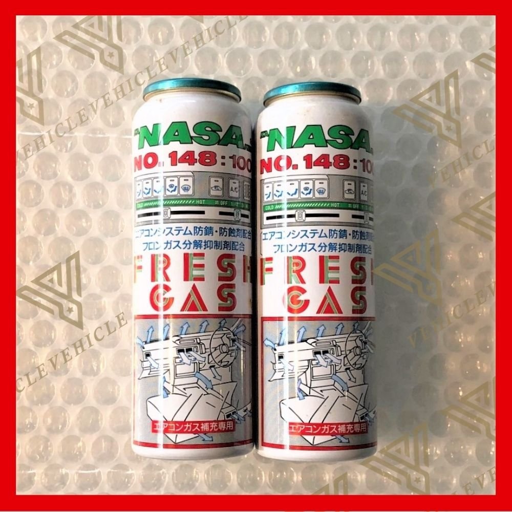 旧車 エアコンガス R-12 2本セット 本物 NASA №148:100 KANSAI KAKEN(
