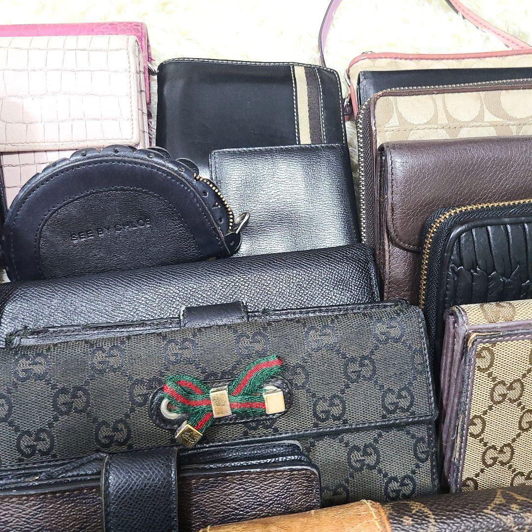 ジャンク 1円スタート ブランド財布 サングラス ヴィトン プラダ グッチ セリーヌ フェラガモ カルティエ フェンディ 40点まとめ VUITTON LOUIS 1円スタート ジャンク1円～ハイブランド まとめ7点 -