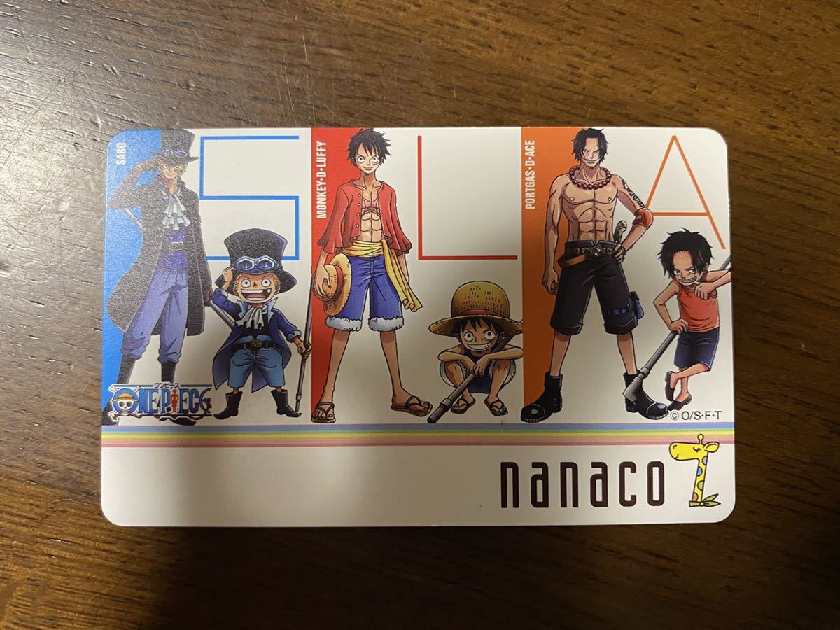 ONE PIECE nanacoカード 】 ワンピース ナナコ 未使用品 ルフィ エース 