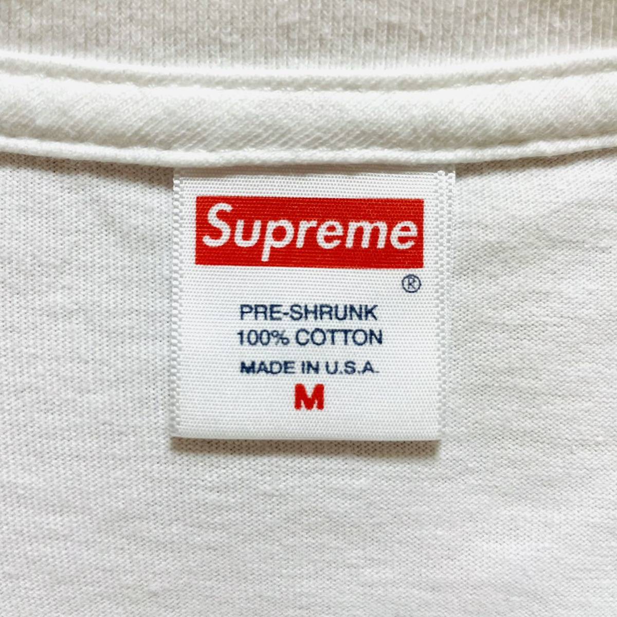 Supreme Box Logo L/S Tee White Red M 20aw 2020年 白 赤 ボックス 