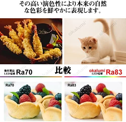 ■40形_昼白色■ OKALUMI LED電球 T形 E17口金 40~60W形相当 昼白色 810lm 断熱材施工器具対応 電球型蛍光灯 全方向タイプ 風呂 キッチン_3