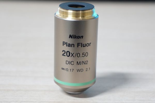 NZ T059960 Nikon ニコン Plan Fluor 20x/0.50 DIC M/N2 ∞/0.17 WD 2.1 対物レンズ ...