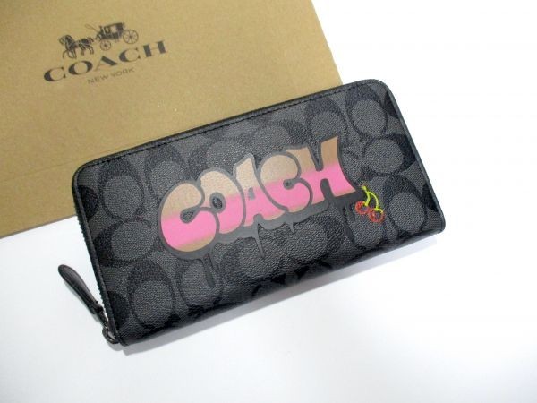 大得価，人気セール COACH 長財布 同様 正規品 4 ジッピーウォレット レディース F36079 グラフィティ ロゴ ペイント ブラック(女性用財布)｜売買されたオークション情報、yahooの商品情報をアーカイブ公開 - オーク 服飾小物