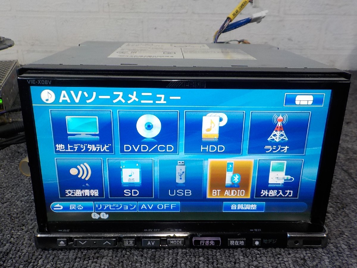 ALPINE VIE-X08V CD DVD フルセグ Bluetooth 2011年 【公式通販】