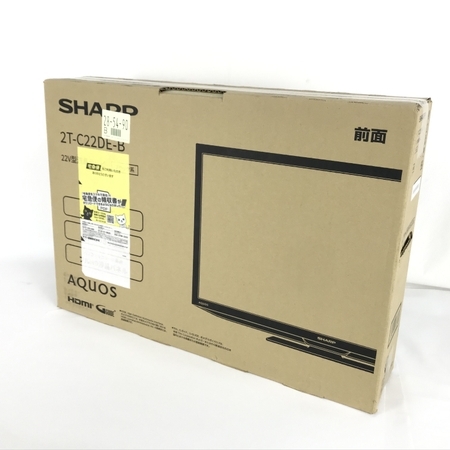 SHARP AQUOS 2T-C22DE-B 22型 フルHD液晶テレビ ブラック系 シャープ