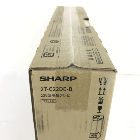 SHARP AQUOS 2T-C22DE-B 22型 フルHD液晶テレビ ブラック系 シャープ 未使用 Y6765378 SHARP AQUOS シャープ 価格比較 ブラック系] B-CASカード付