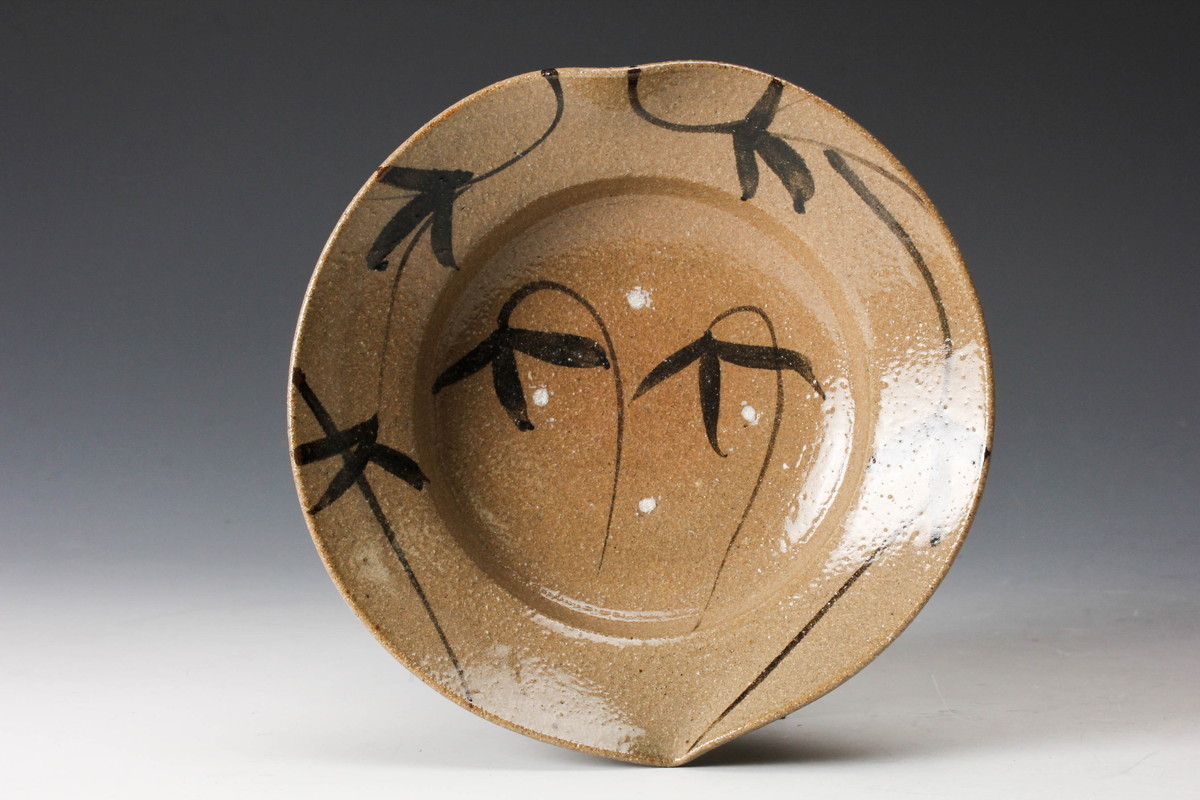 割引❗️【未使用 美品】「母」 三玄窯 中里重利 唐津 絵粉引 向付 5客