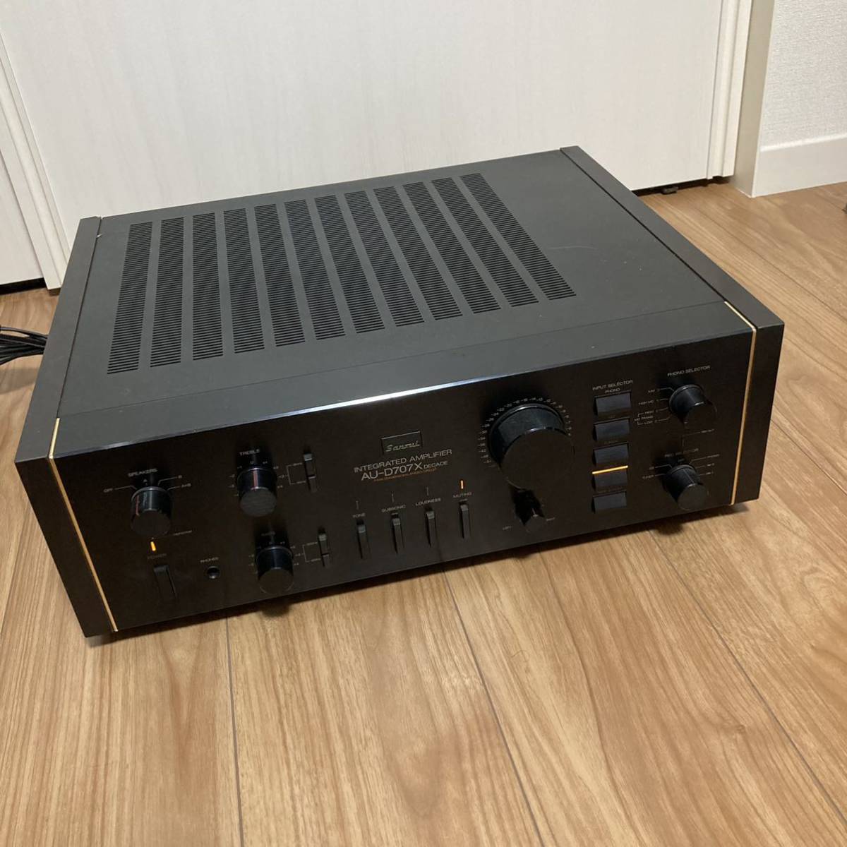 基本動作確認済み！Sansui プリメインアンプ AU-D707X DECADE 管理番号