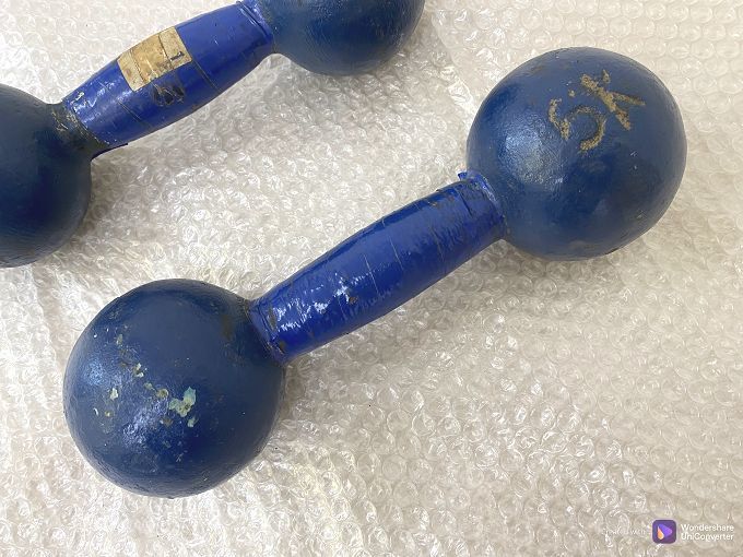 新品 ダンベル 5kgx2個 1セット / 鉄アレイ dumbbell 鉄亜鈴 ダンベル