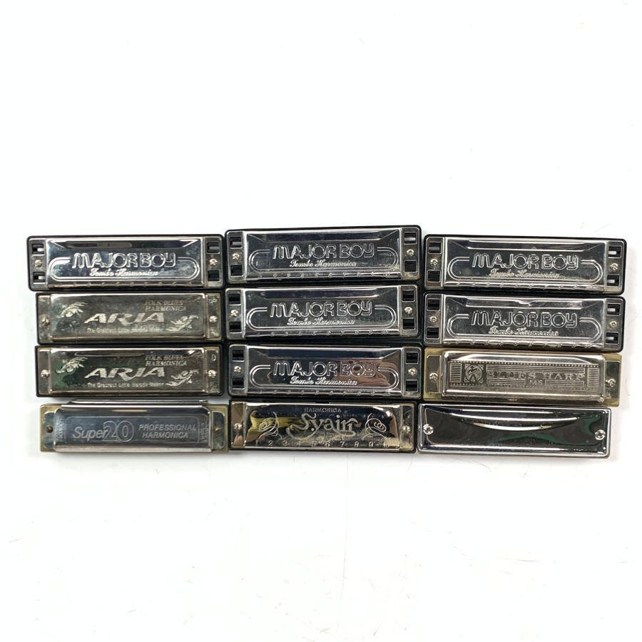 TOMBO MAJOR BOY ブルースハープ 他 全12本セット ケース付き