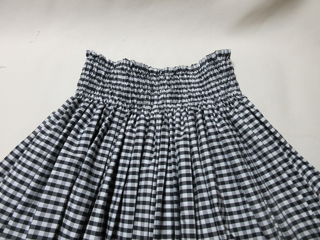 C-29★フラダンス♪黒系チェック柄/ハワイアン/パウスカート/3本ゴム/丈約70㎝★