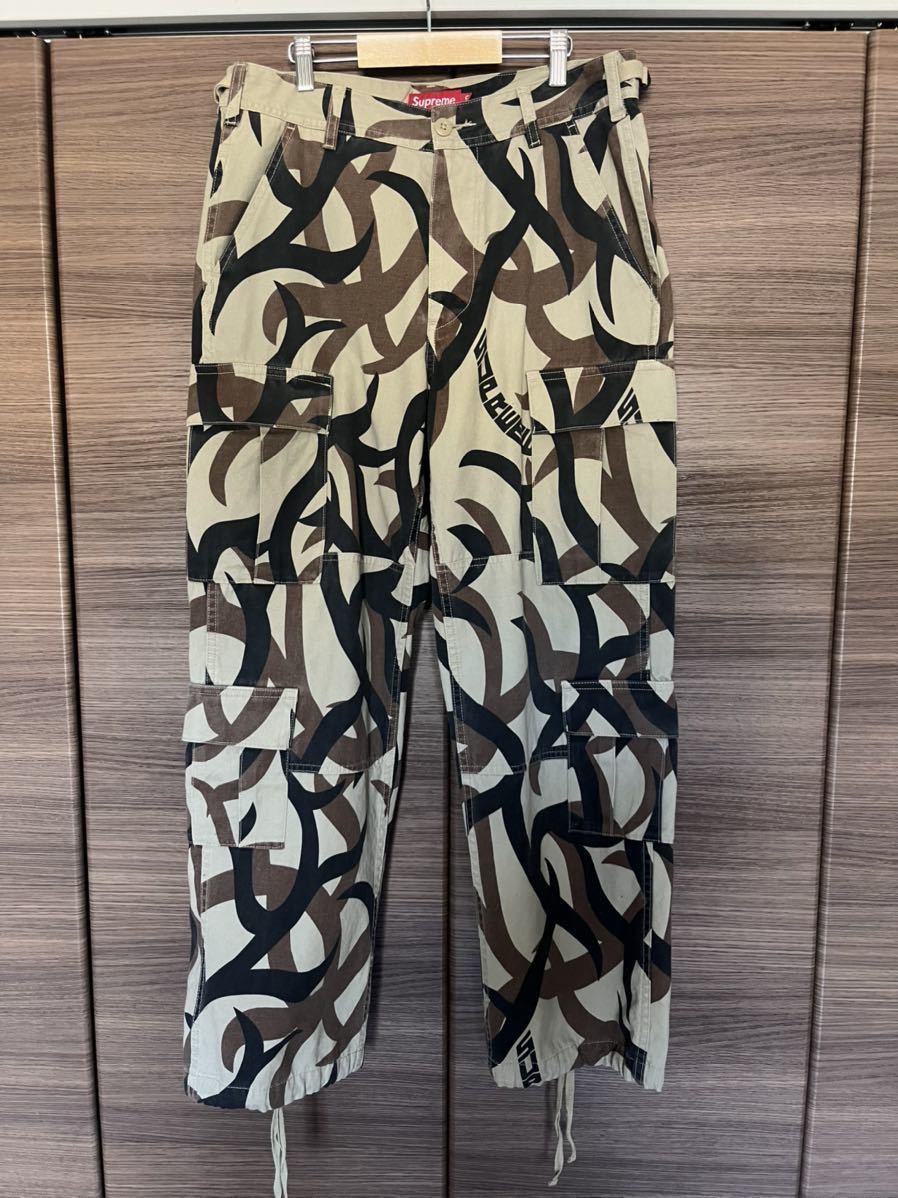 カーゴパンツ トライバルカモ Supreme Cargo Pant ミリタリー Mossy Supreme(シュプリーム) Oak 25SS Camoカーゴ Trebark 19AW Camo supreme usa
