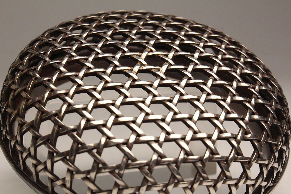 ◆SABI◆ 泥中庵 真清水 蔵六 青磁 袴腰 香炉 純銀 籠目透火舎 初代 竹影堂榮真作 共箱 ◆ 青磁香炉 純銀火舎_6