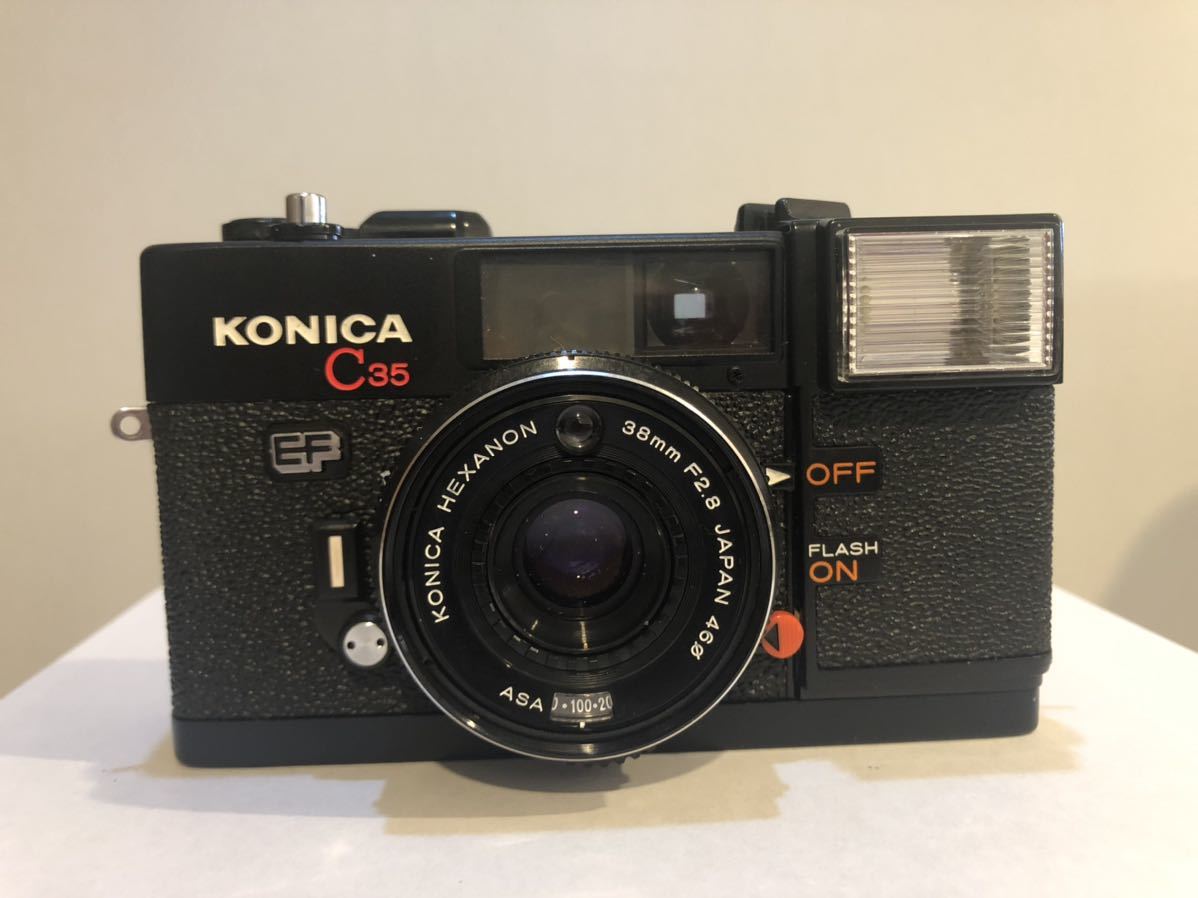 露出計OKKonica コニカC35 flashmaticシルバー×ブラウン公式