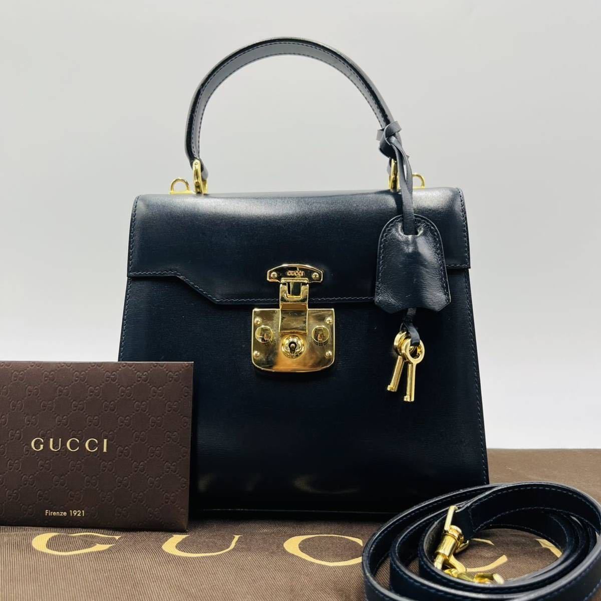 1円《最高峰・極美品》GUCCI グッチ レディロック ミニ 2way 