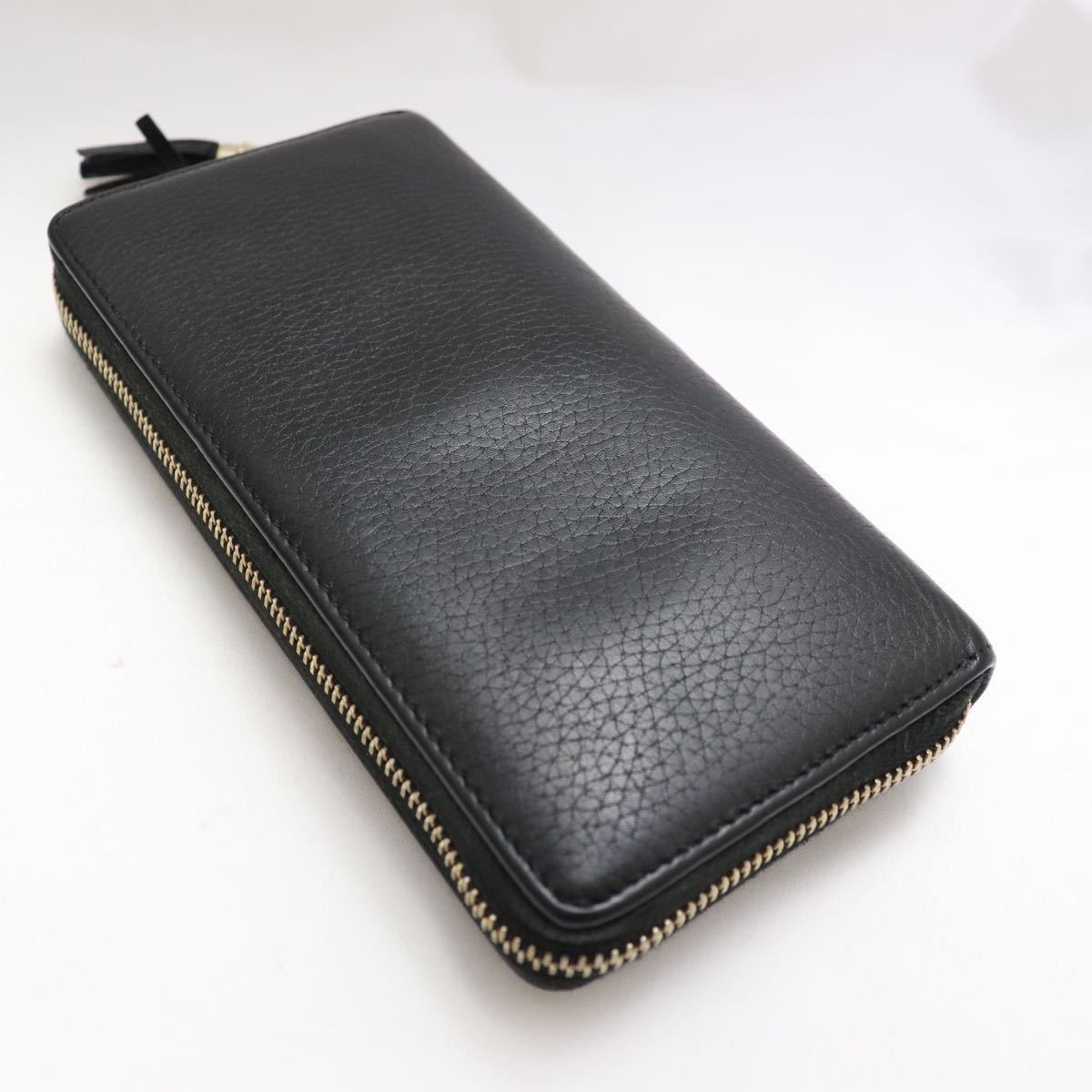 1円 【極美品】GUCCI グッチ スウィング バンブー タッセル 長財布 