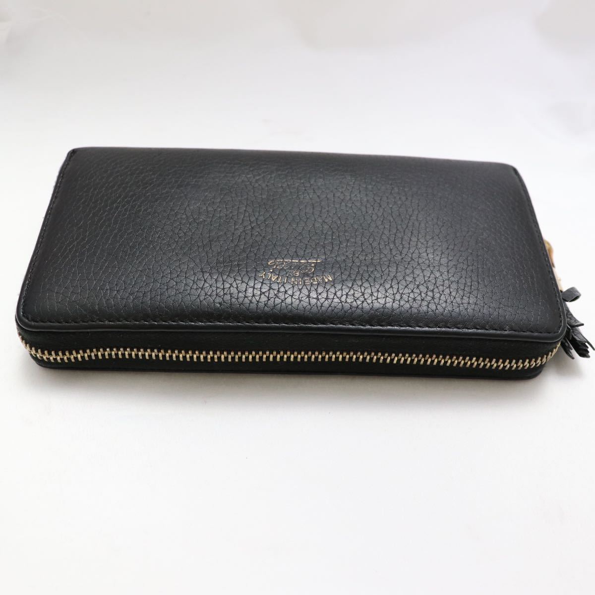 1円 【極美品】GUCCI グッチ スウィング バンブー タッセル 長財布 