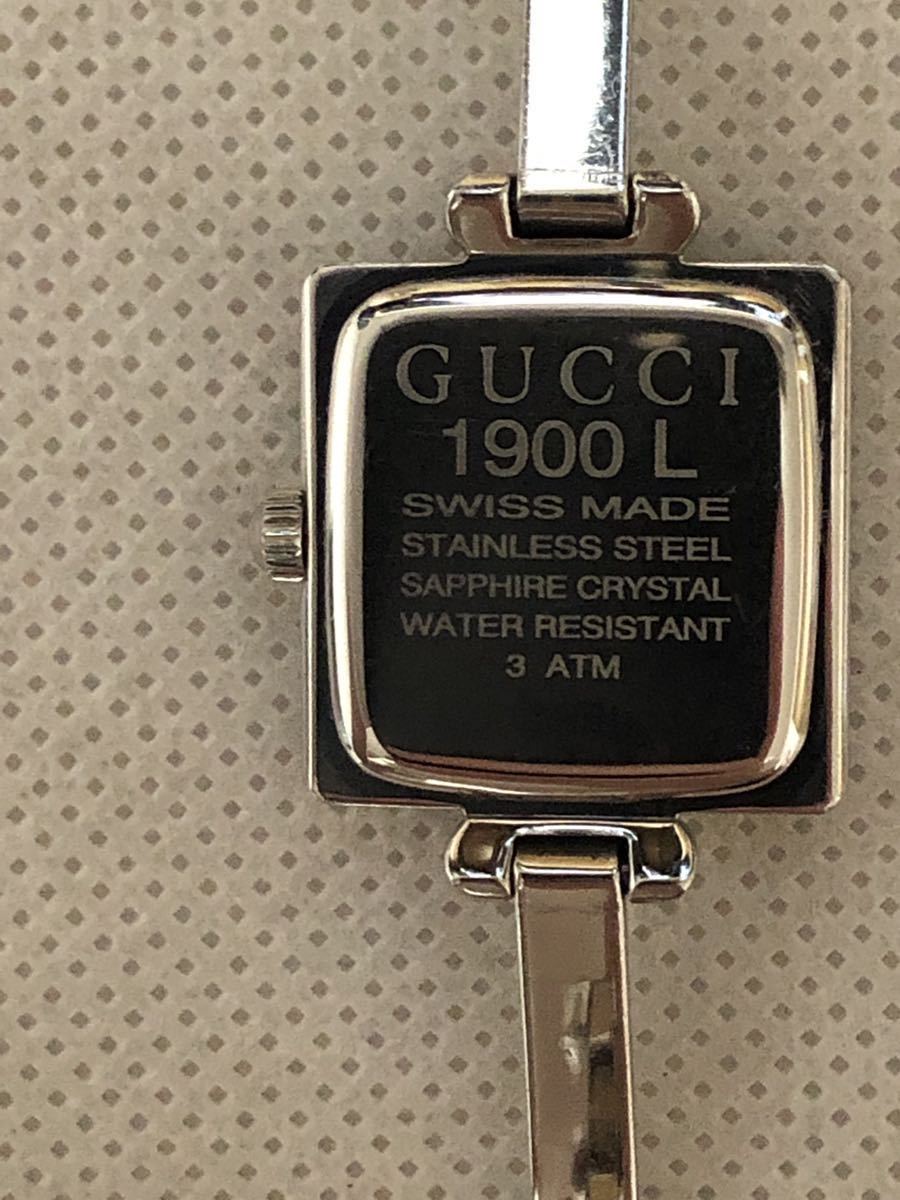 5618 送料無料 GUCCI グッチ 1900L ブラック文字盤 レディース腕時