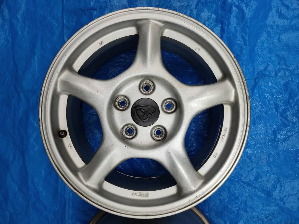 マツダrx7 fd 純正ホイール 16インチ 8j+50 pcd114.3 5穴 マツダ アンフィニ RX-7 FD3S 純正 16インチ アルミ ホイール16×8JJ +