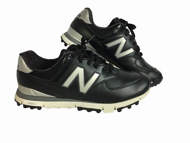 美品 newbalance ニューバランス MGS574BK ゴルフシューズ26 new balance / ニューバランス ゴルフシューズ/スニーカー/スパイク