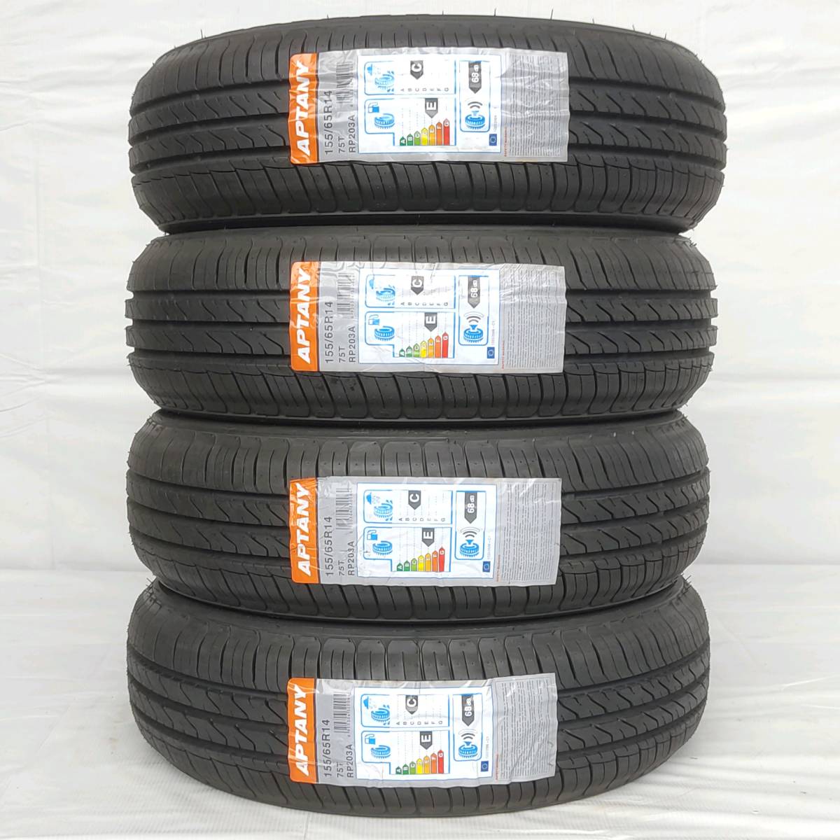155/65Ｒ14 75T APTANY HARMONIC RP203A 21年製 送料無料 4本税込 12，200 より 1