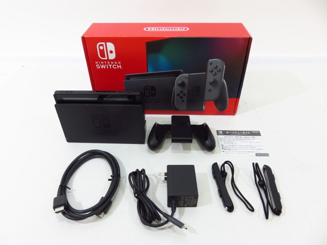 送料無料，安い n9092k 【中古】 新型ニンテンドースイッチ グレー Joy
