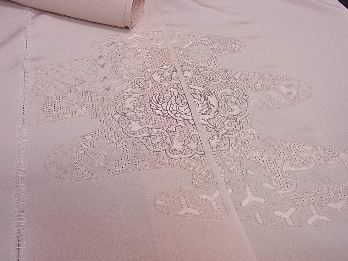 花美人着物□中国三大刺繍 汕頭刺繍 スワトウ刺繍 太鼓柄袋帯