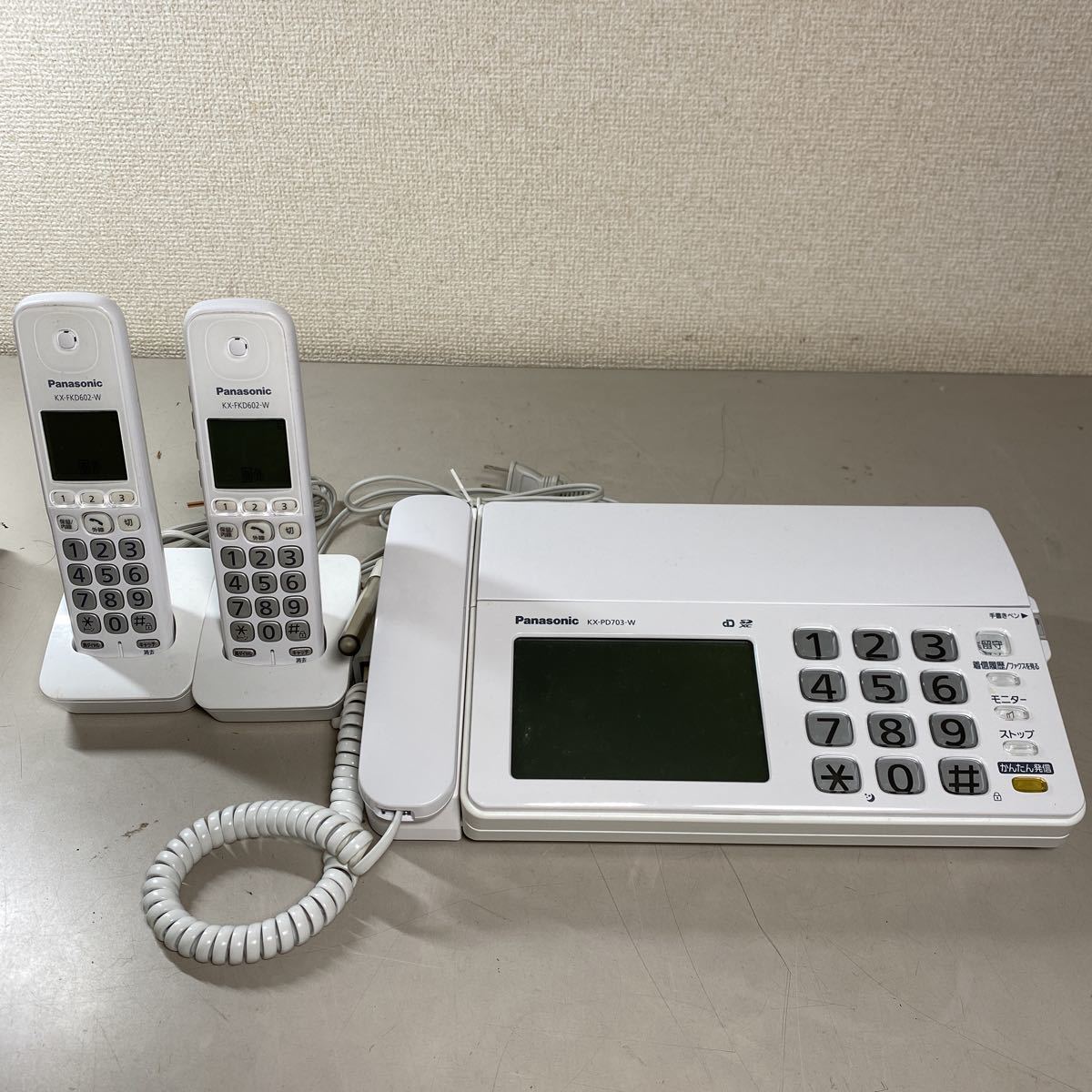 a*☆中古品 Panasonic パーソナルファックス KX-PD703UW FAX