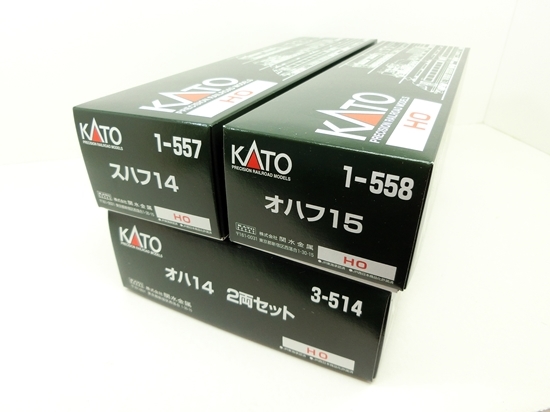 豊富な，限定セール 掘出物市 KATO カトー 〔HO〕 14系客車4両セット 1-557スハフ+1-558オハフ+3-514オハ2両(JR、国鉄車輌)｜売買されたオークション情報、yahooの商品情報をアーカイブ公開 - オークファン JR、国鉄車輌