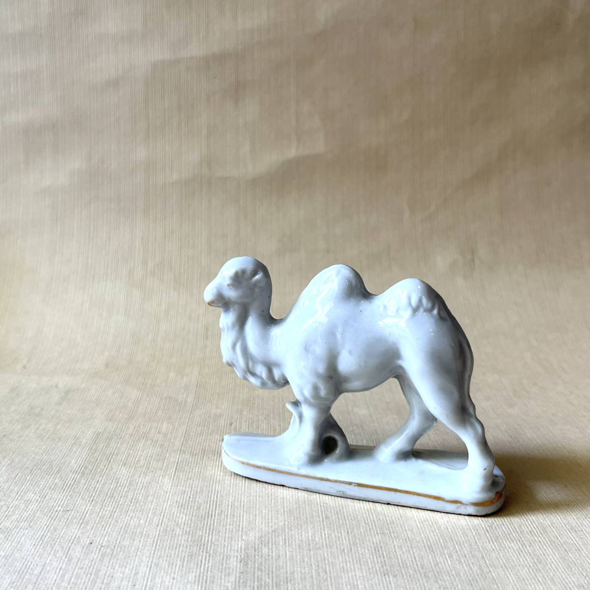 Camel Vintage - Art Brass of | Ceramic Camel, Leather Saddle
