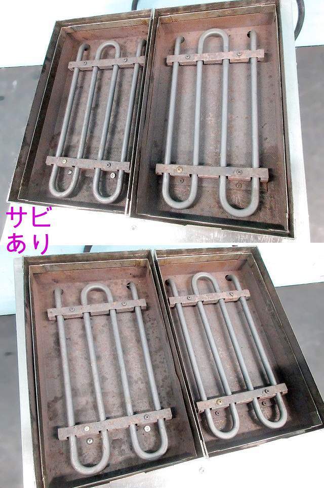 エイシン 電気たこ焼き器 W420×D535×H320 18穴x2連 8穴2連 単相200V TG