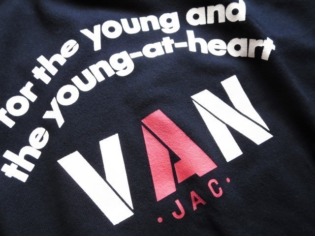 希少☆VAN JAC ヴァンヂャケット☆アーチロゴ バックプリント 
