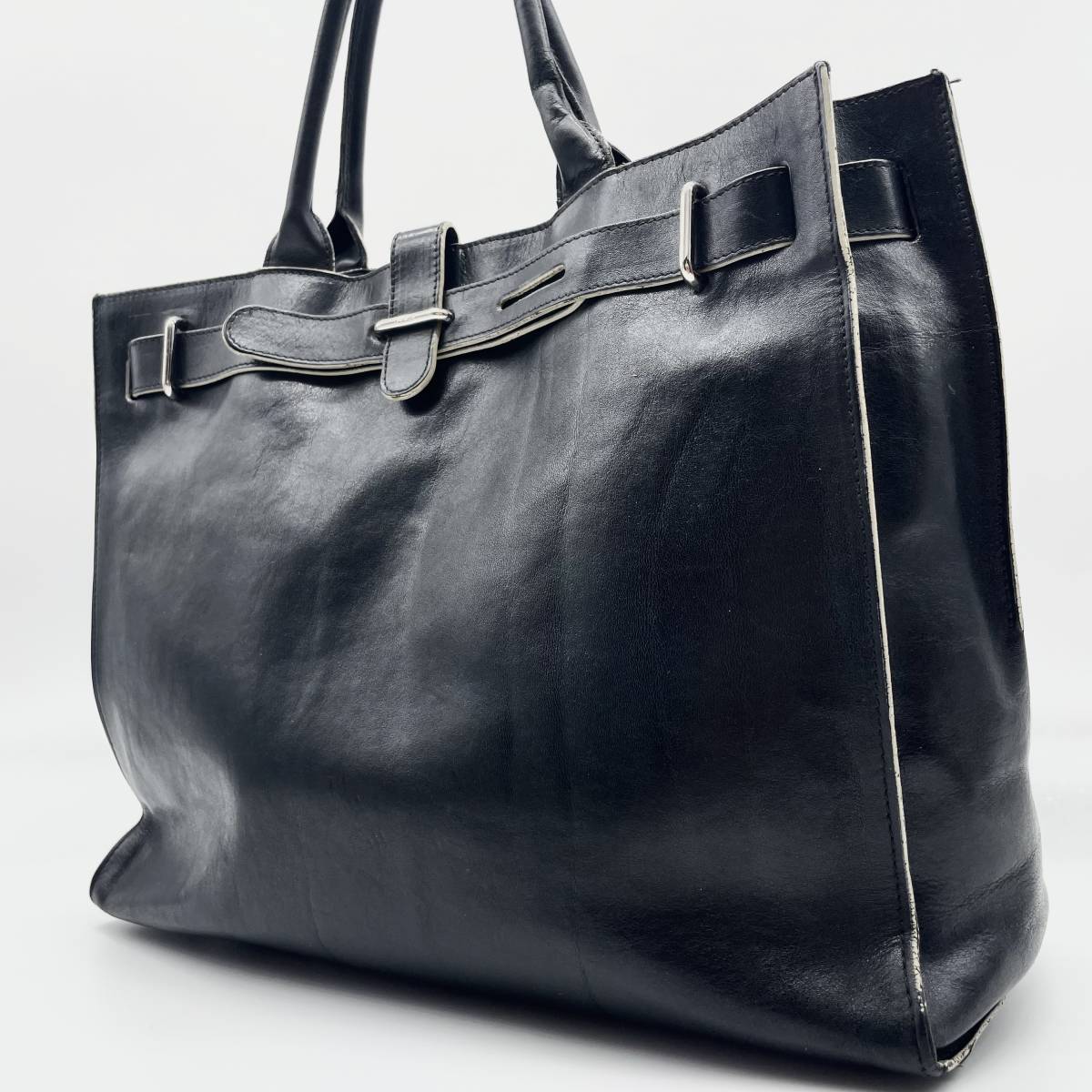 美品》フルラ FRULA メンズ トートバッグ ビジネス ハンド ショルダー 