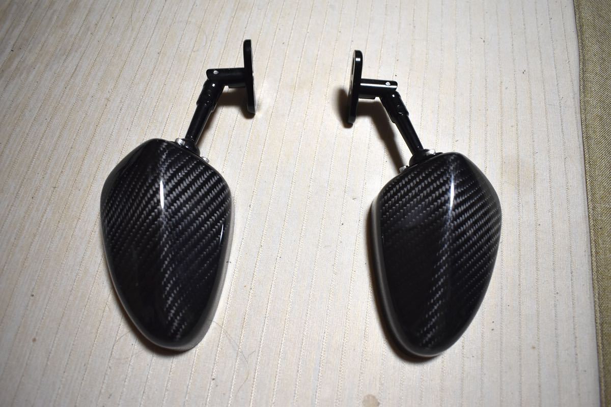 オーバルカーボンミラー 90mmステム カウル用 SIMOTA カウル用