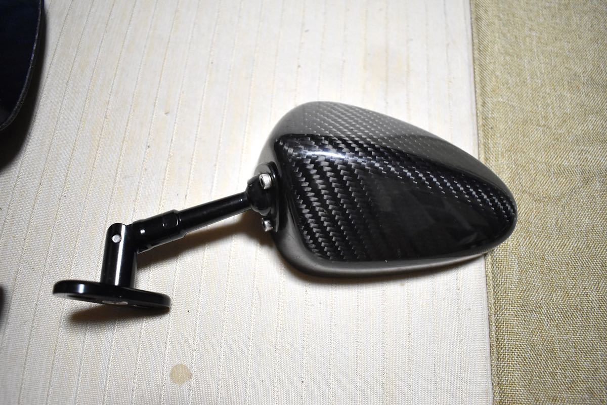 オーバルカーボンミラー 90mmステム カウル用 SIMOTA カウル用