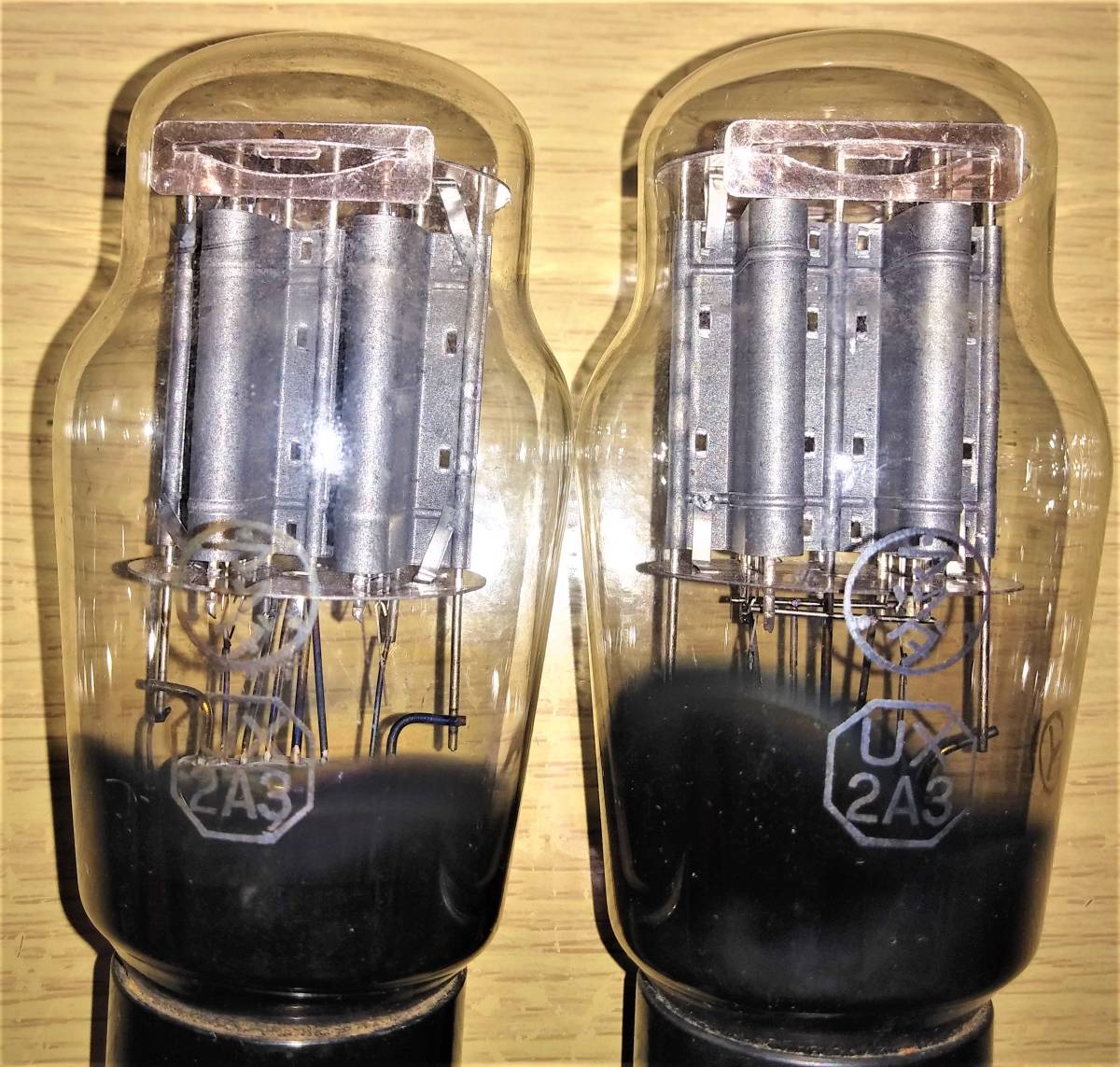 中古良品】真空管 MAZDA（TOSHIBA） マツダ（東芝） UX-2A3 ペア
