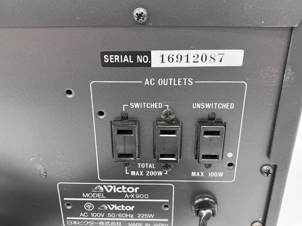 VICTOR A-X900 ステレオ プリメイン アンプ オーディオ 音響機材