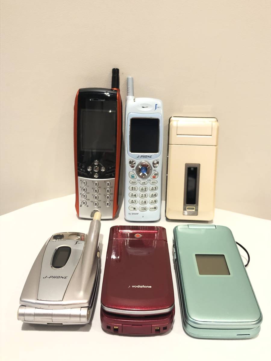 635】 ガラケー 携帯電話 まとめ 6台 動作未確認 docomo/J-PHONE