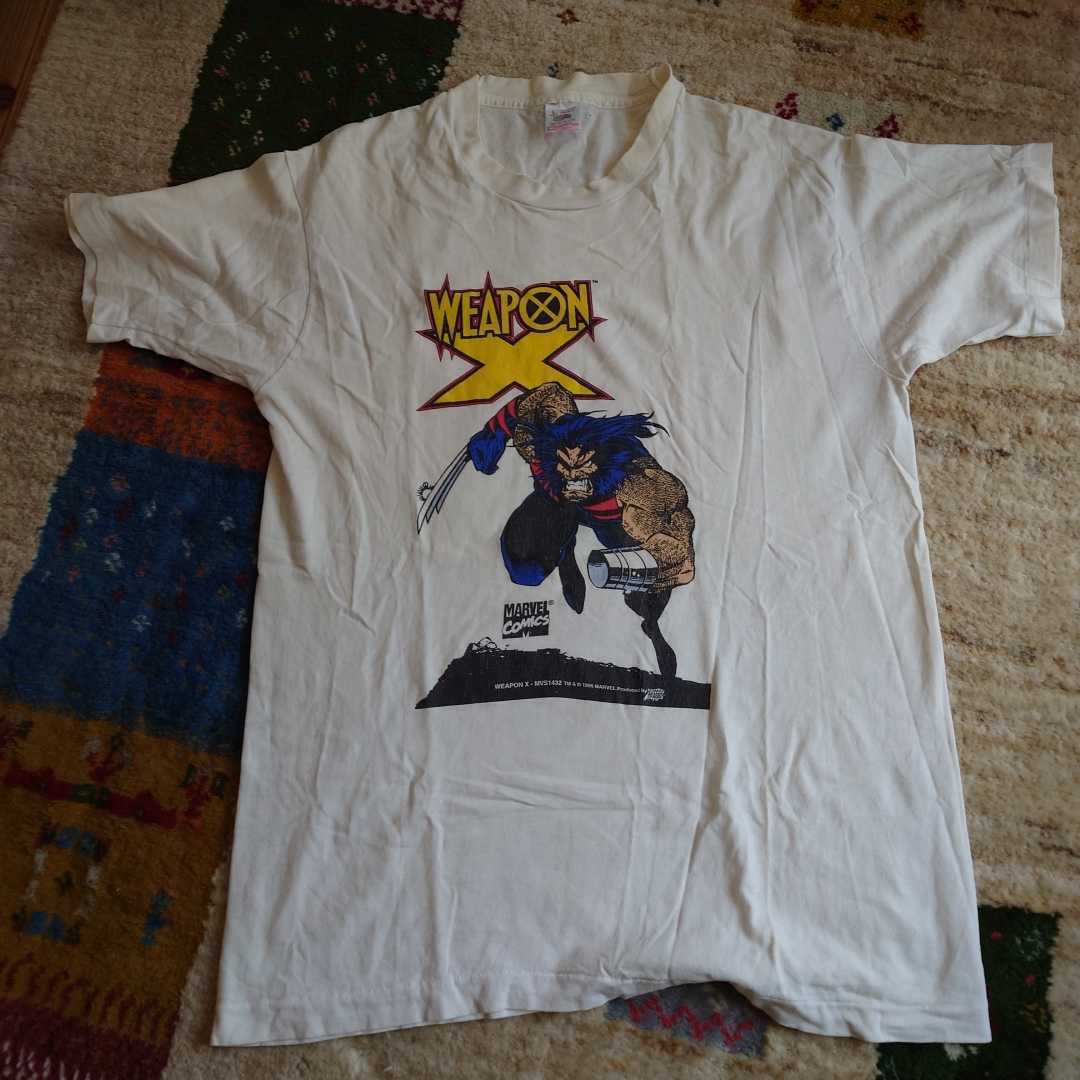 90s USA製　1995 MARVEL　COMICS WOLVERINE WEAPONX マーベルコミック ウルヴァリン ウエポンエックス X-MEN　　L　　ビンテージTシャツ