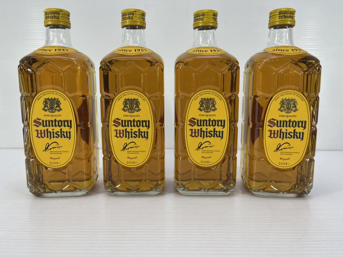 SUNTORY サントリー ウイスキー 角瓶 700ml×4本 40％ 未開栓 古酒