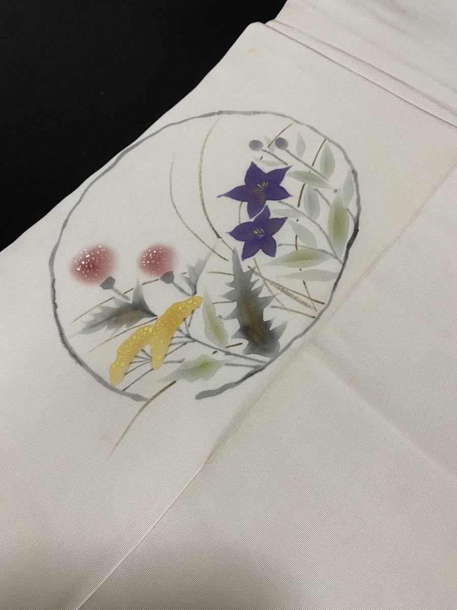 京都老舗呉服店 ゑり善 名古屋帯 花柄 クリーム色 商品の説明クリーム