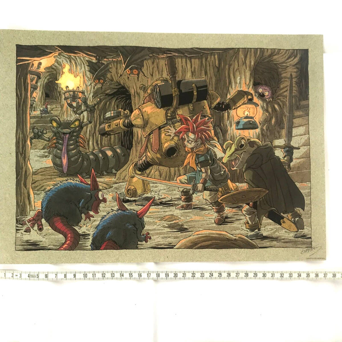 鳥山明の世界展 限定 美品】クロノトリガー 複製原画 ポスター 版画