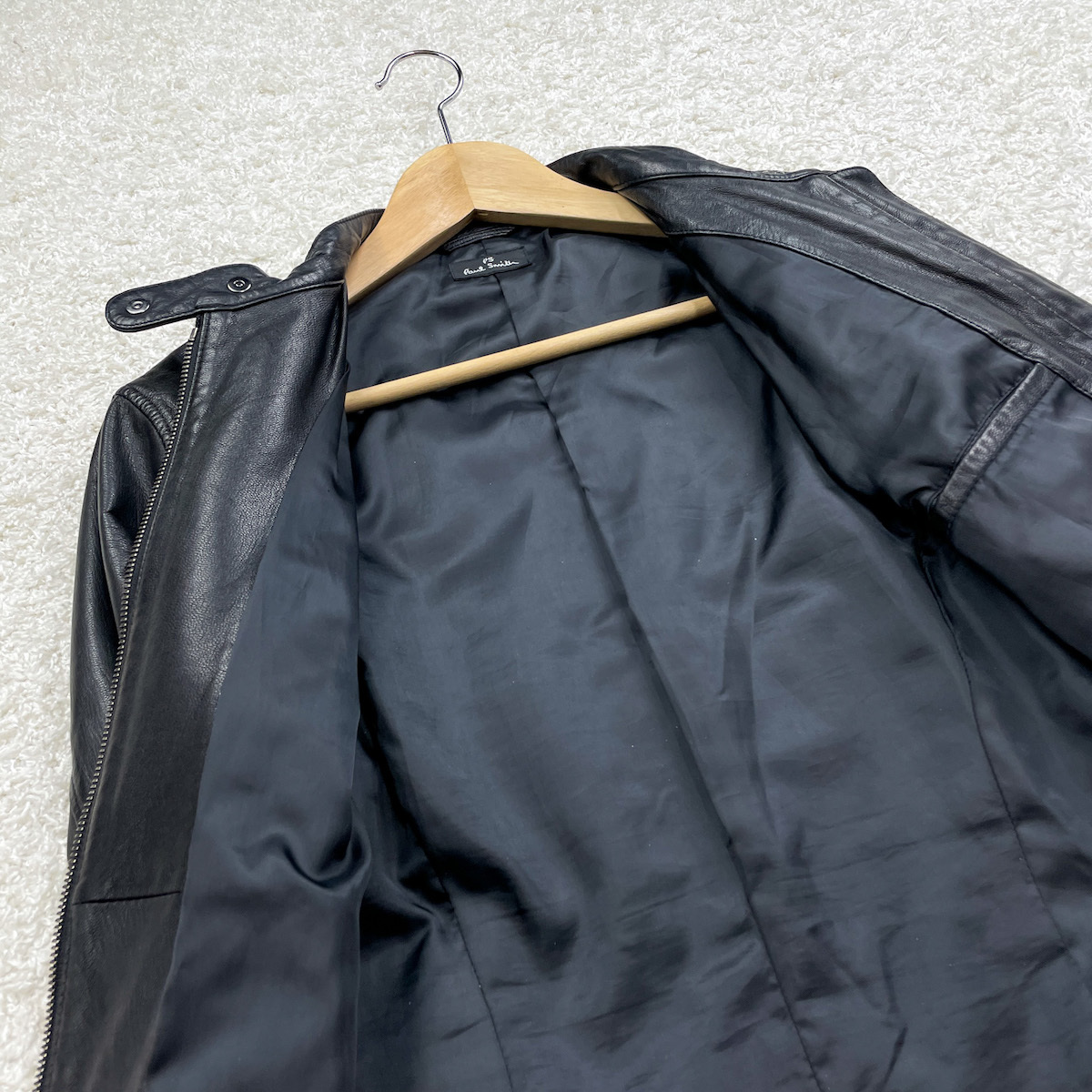 PS Paul Smith 】上質な秋冬コーデ◎シープスキン(羊革) ラムレザー 