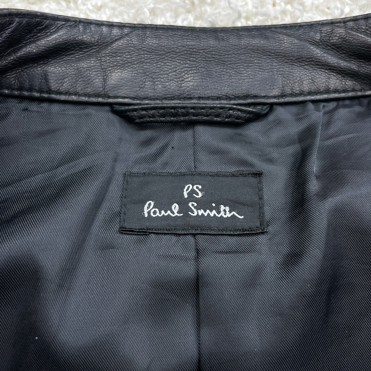 PS Paul Smith 】上質な秋冬コーデ◎シープスキン(羊革) ラムレザー 