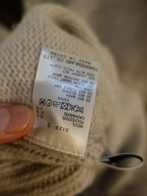 タートルネック TOMORROWLAND タートルネックプルオーバー ニット 美品TOMORROWLAND 19AW （ニット 黒 ウール セール Tricot メランジニット エクストラファインウール ウールカシミヤ tricot セーター